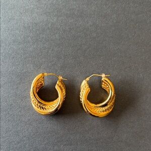 Elegant Gold Hoop Earrings